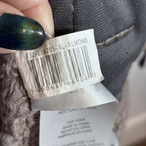 Free Country Sherpa Fleece Vest Brown Zip up Cozy outdoor Layer Women's size XL - Picture 12 of 16